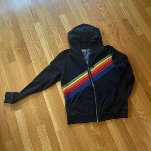 Aviator nation, zip hoodie, charcoal-black